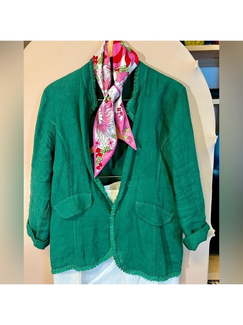 Italian Linen Loose Jacket - Picture 2 of 5